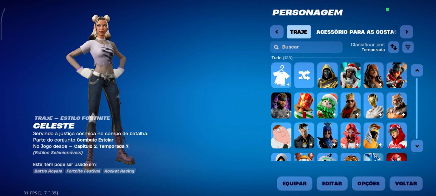 Conta fortnite com skins tryhard e OG Valor negociável pra sair rápido