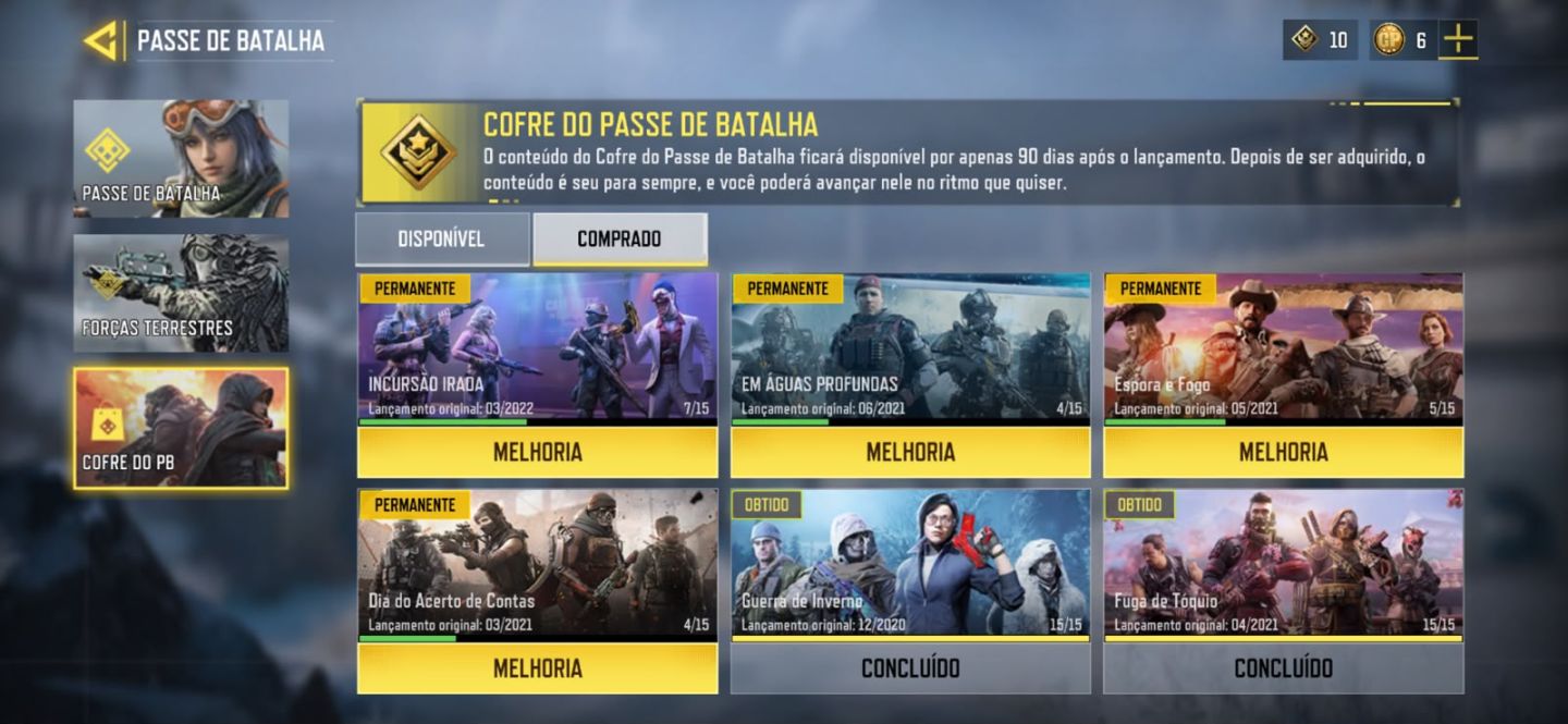 CONTA CALL OF DUTTY ANTIGA COM VARIOS PASSES E ARMAS,EMOJIS E MUITO MAIS