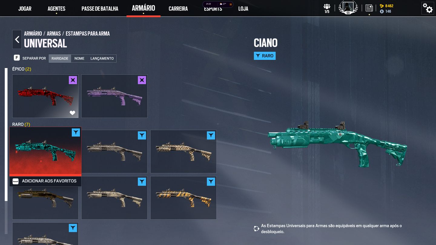 Conta rainbow six com skins universais , adicionais universais, agentes,level 99