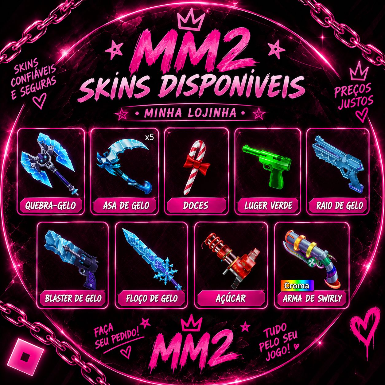 Murder Mystery 2 ROBLOX | Mm2 | Godlys | Chromas | Sets| Pets