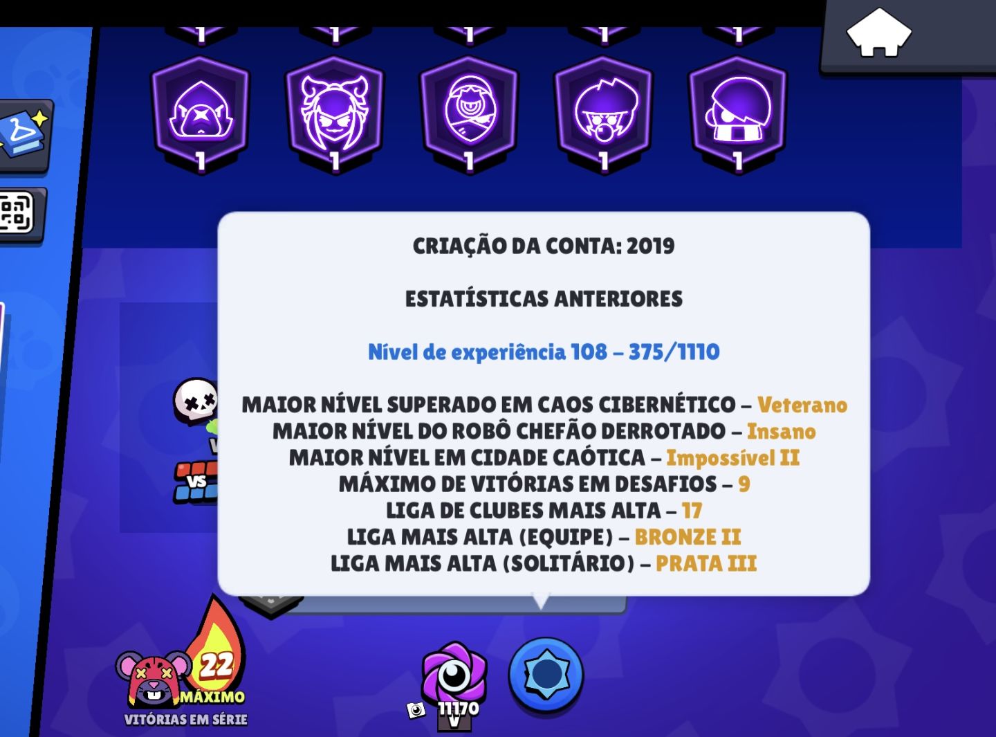 (49k de troféus com 1 passe i skins antigas ) (clash royale 6k de troféu)