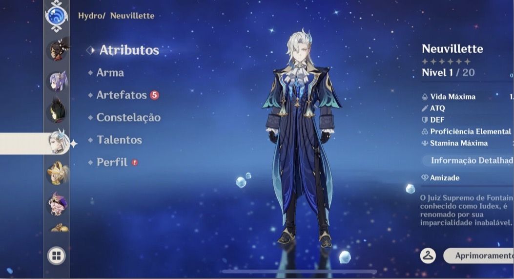 Conta Genshin Impact rank 55