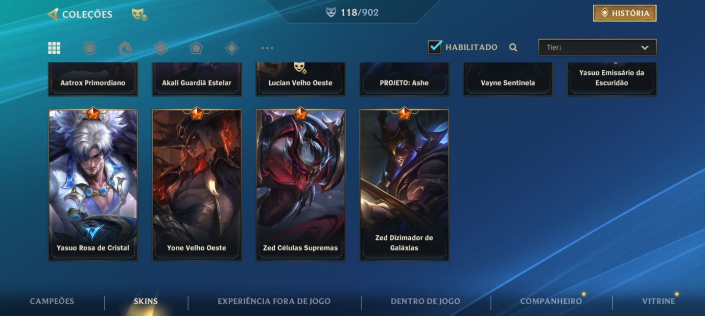 Conta wild rift