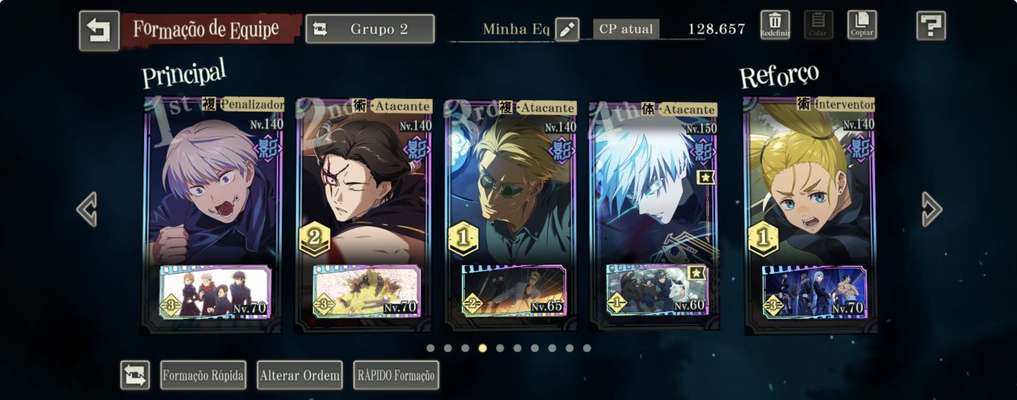 Conta JJK Parede 8 Limitado End game MUITO BEM UPADA 16K cubos Gojo 0.2 mahito