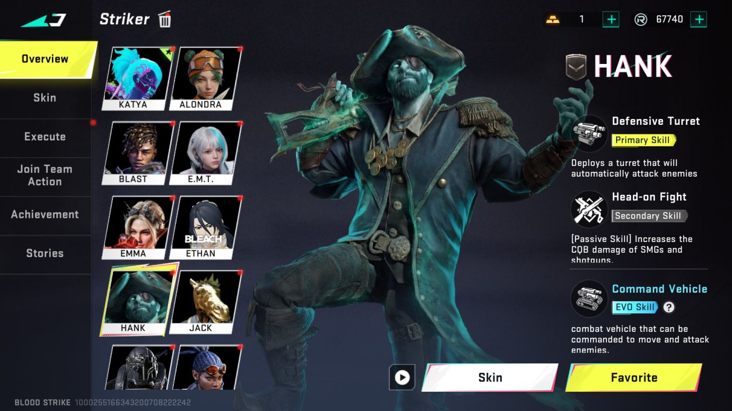 Conta Blood Strike Completa Vários Itens e Skins