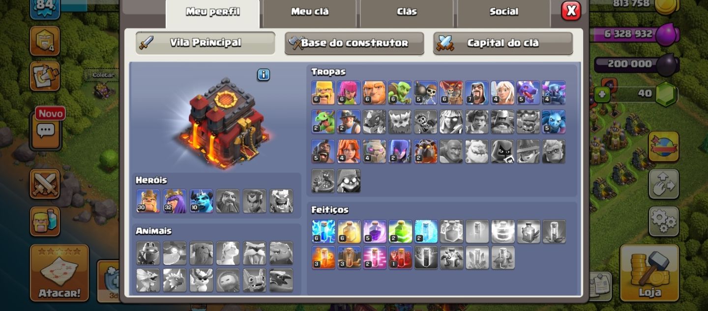 CONTA CV10 SEMI FULL, TODAS DEFESAS FULL, RECEM UPADA JA FULL