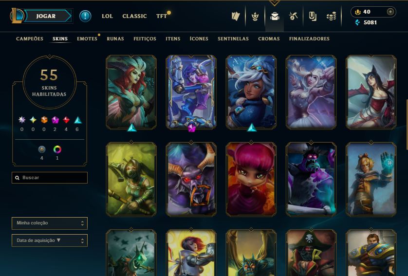 Conta Esmeralda 4 Passe do Hall of Legends (Caps-Basico) + Skin Mitica do Jax
