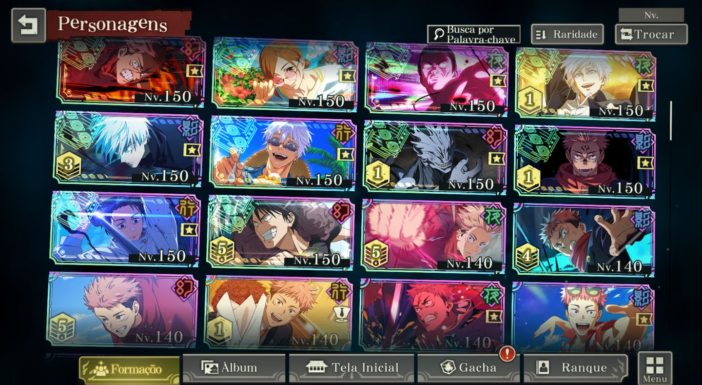 40% OFF | 19 Limitados | Todos os Personagens Nível e Grade Máxima | Lv109