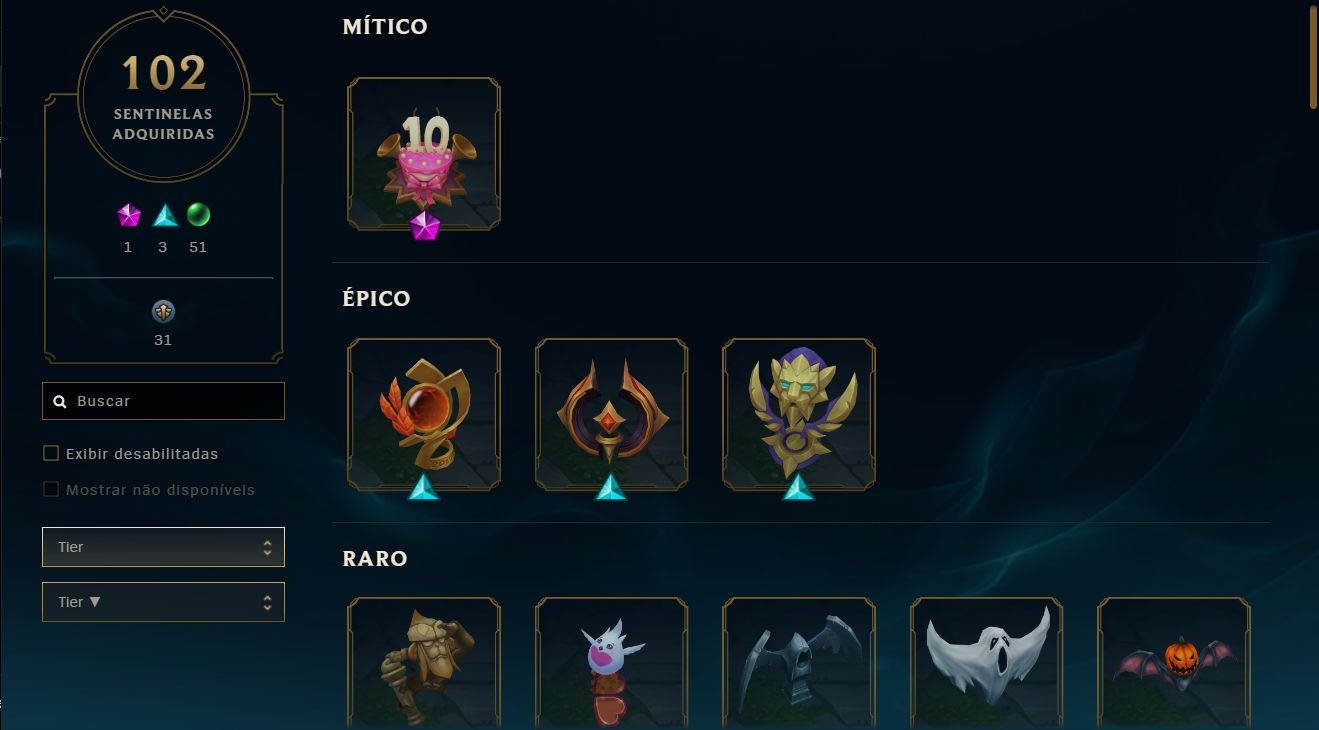 CONTA LOL 815 SKINS + VALORANT COM SKINS