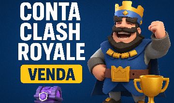 Conta Clash Royale Rei nível 29 5.068 troféus Muitas cartas upadas