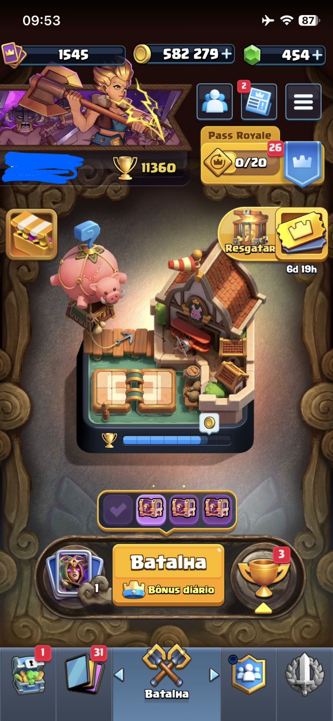 CONTA CLASH ROYALE+BRAWL STARS (CONTA UNICO DONO, NAO É REVENDA , CONTA FULL AC)
