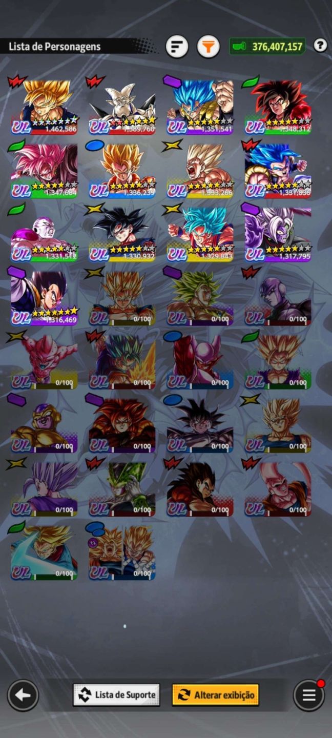 CONTA DRAGON BALL LEGENDS, +28 ZENKAIS, +30 LEGENDS LIMITED, 3 LEGENDS,13 ULTRAS