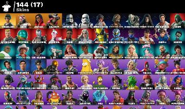 CONTA FORTNITE RARA | MUITAS COLLABS | TWITCH PACK | 144 SKINS