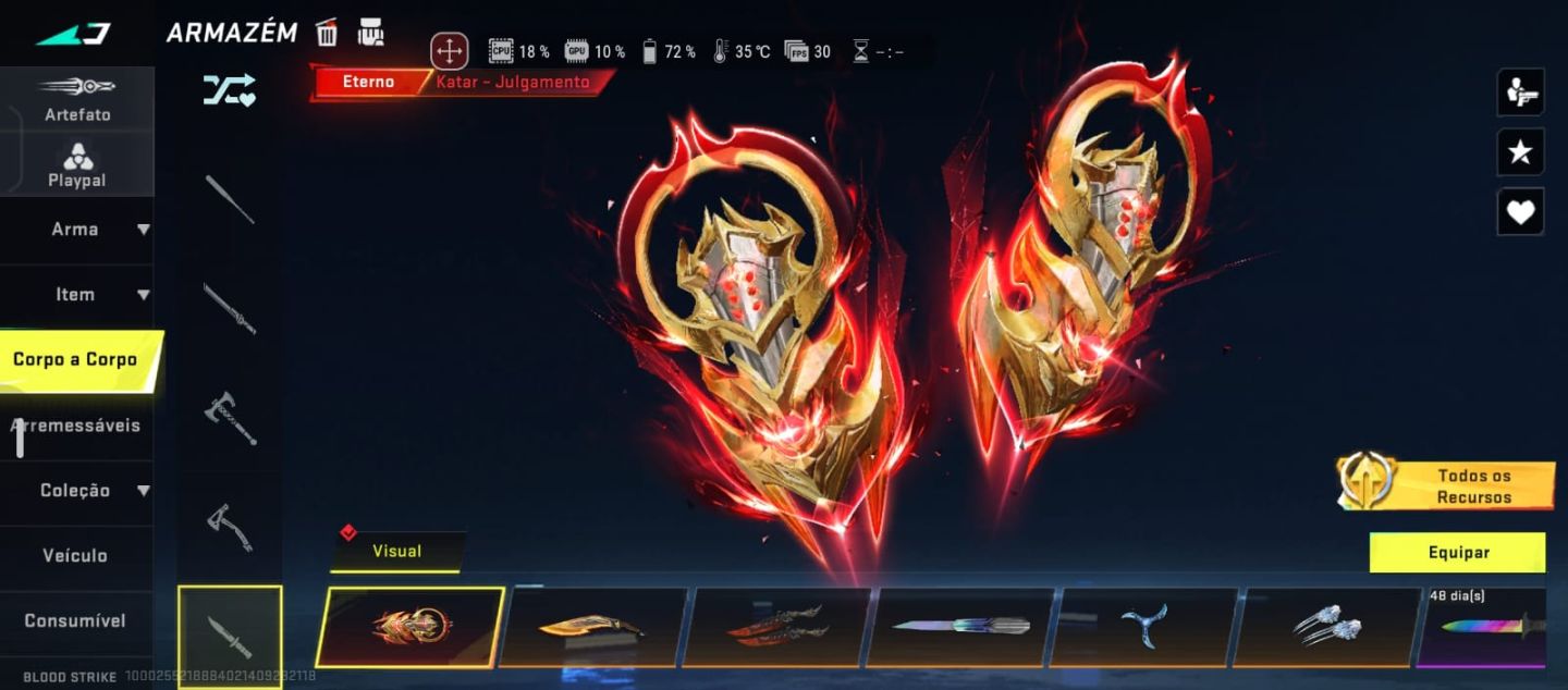 CONTA BLOOD STRIKE MUITO RARA COM SKINS ESCLUSIVA XTREME AK47 E BARRETAO LVL MAX