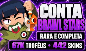 CONTA BRAWL STARS 67K | 442 SKINS | 81 HIPERCARGAS | 104 BRAWLERS