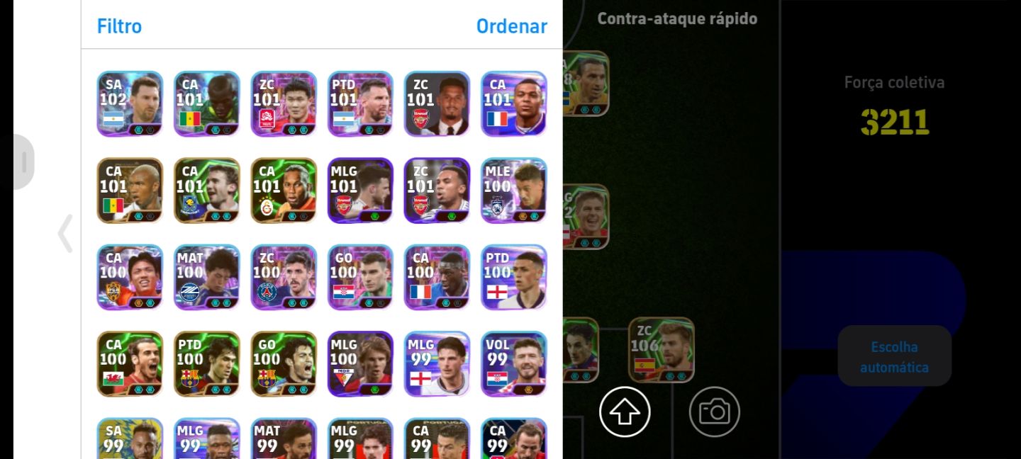 Conta de efootball com força 1213