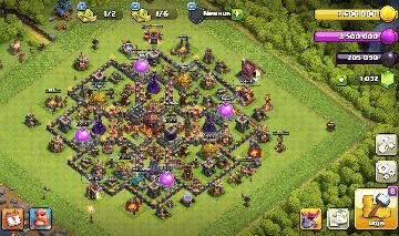 VENDE-SE CONTA CLASH OF CLANS CV 9 FORTE
