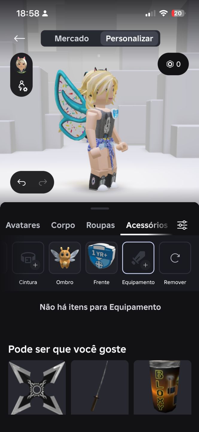 Conta de Roblox com bastante Skin feminina