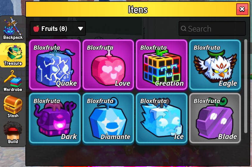 Conta de blox fruits com Tiger, T-rex, Buddha Permanente muitas Gamepass e v4