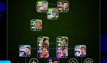 Conta efootball 3226 de força coletiva, cruyff puskas pirlo best, conta meta