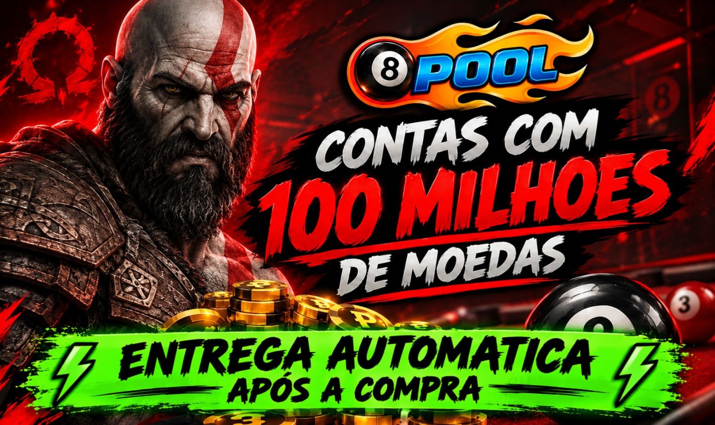 [ENTREGA AUTOMATICA] CONTAS 8 BALL POOL 100 MILHÕES A 1 BILHÃO