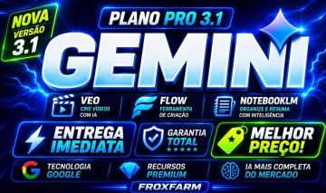 ENTREGA AUTO - GEMINI 3 PRO + 1K CRÉDITOS FLOW + ANTIGRAVITY | NO SEU EMAIL