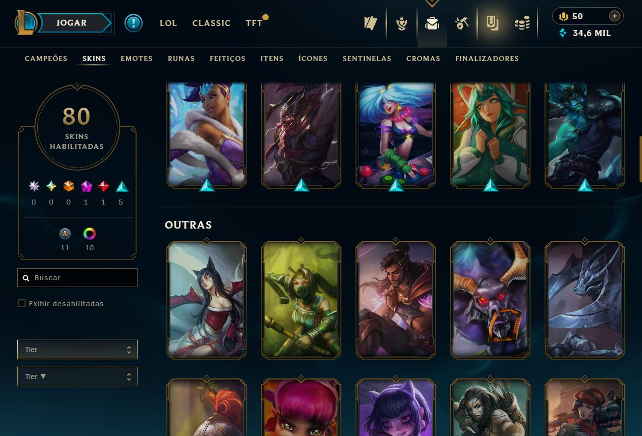 CONTA ÚNICA NO SERVER BR! KAYLE JUÍZA - RAMMUS REI - ELISE/JANNA VITORIOSA