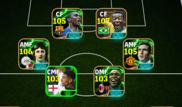 [PROMOÇÃO] Conta EFOOTBALL Semi-Full ABSURDA (PELÉ 108, CRUYFF 107 e OUTROS