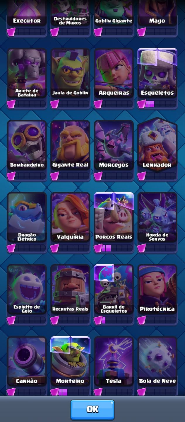 [PROMOÇÃO] CONTAS CLASH ROYALE CARTAS FULL 1k-10k