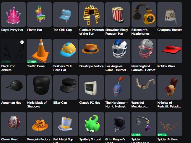 Conta do Roblox 2018 | Itens Raros e Limitados, Inventario Enorme e Animações