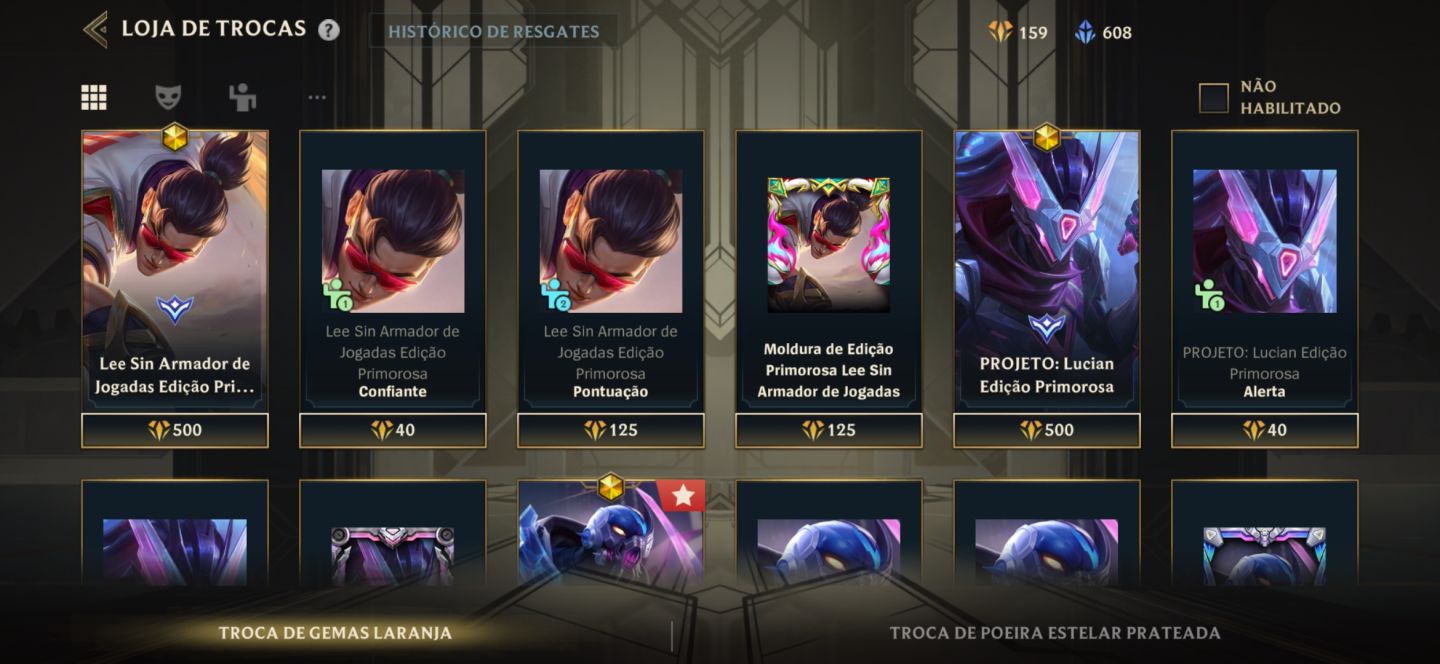 CONTA WR LEVEL 220 COM 166 SKIN ALL CHAMPS