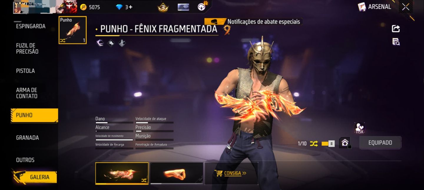 CONTA FREE FIRE NÍVEL 52, MUITO COMPLETA!