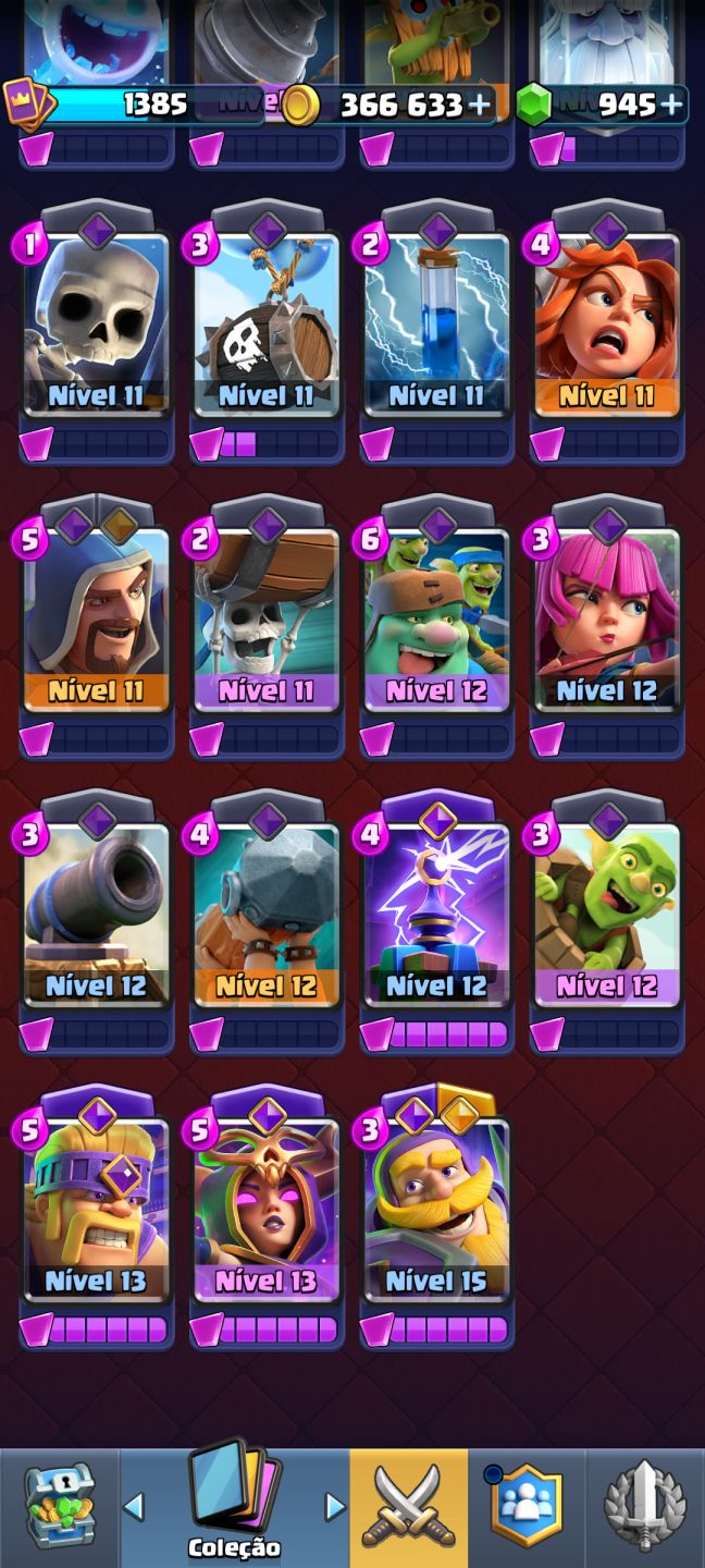 CONTA CLASH ROYALE 9500 TROFÉUS