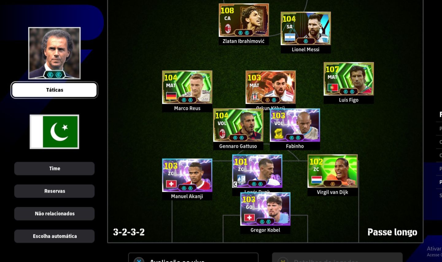 EFootball Steam Força Coletiva 3203 | Ibrahimovi 108, Messi e Lendas!