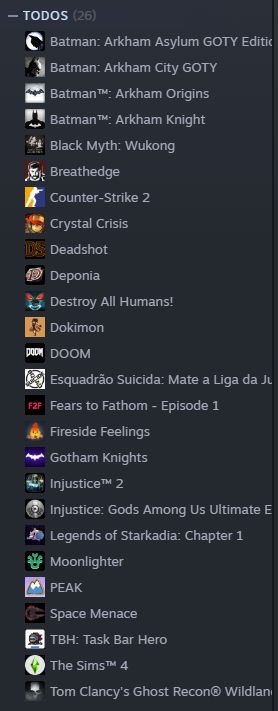 CONTA CS2 PREMIER 15K + WUKONG + JOGOS DC + JOGOS VARIADOS