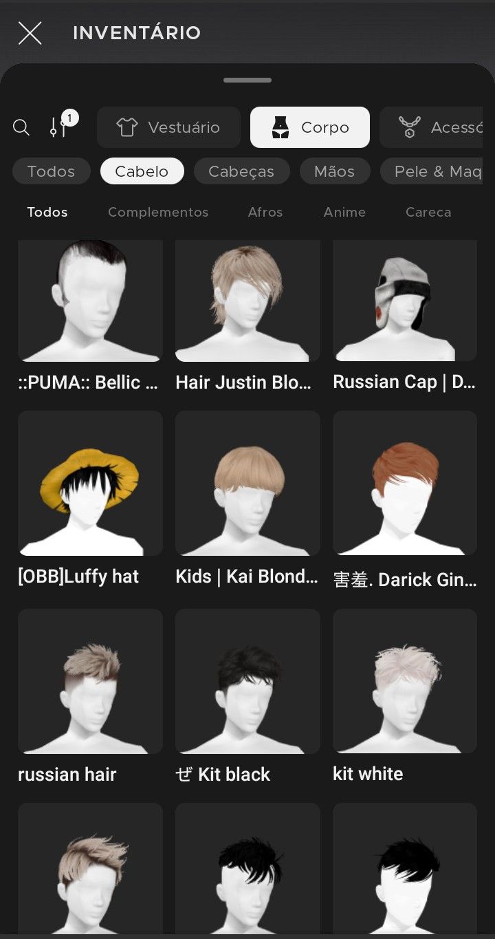 CONTA DO JOGO IMVU MASCULINA. POSSUI AP E AGE