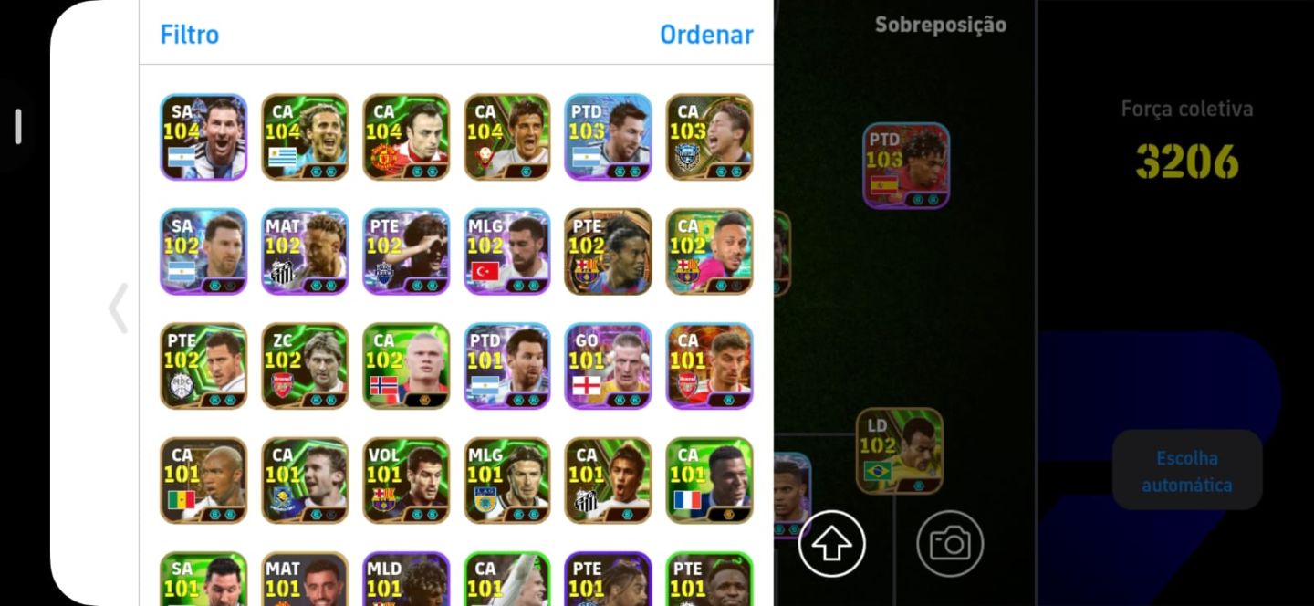EFootball Mobile | Yamal 108 + Puskás 105 + Zico 105 + Cannavaro 106 | 3199 F
