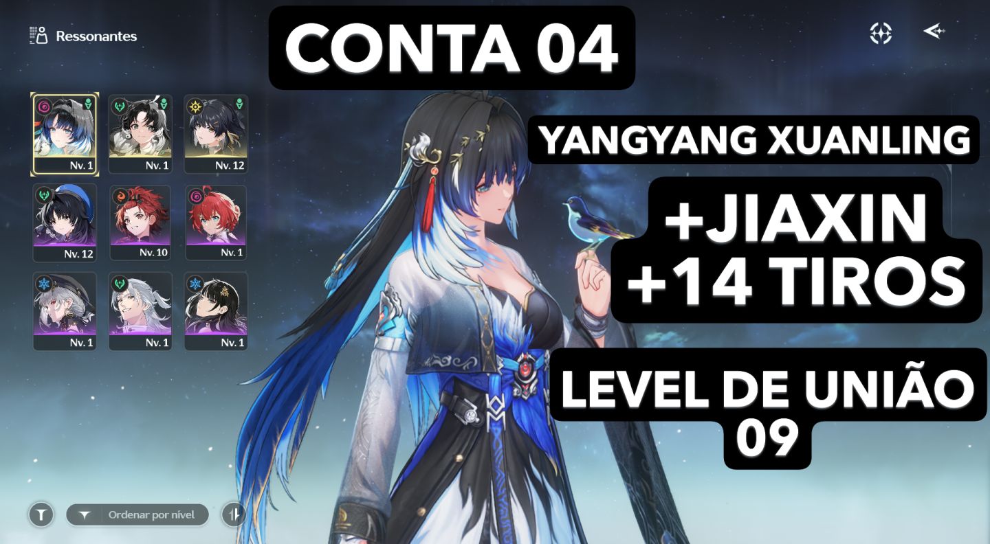 WUTHERING WAVES CONTAS PERSONAGENS COM ARMA ASSINATURA/ HSIN+CHISA+SUOMING+IUNO
