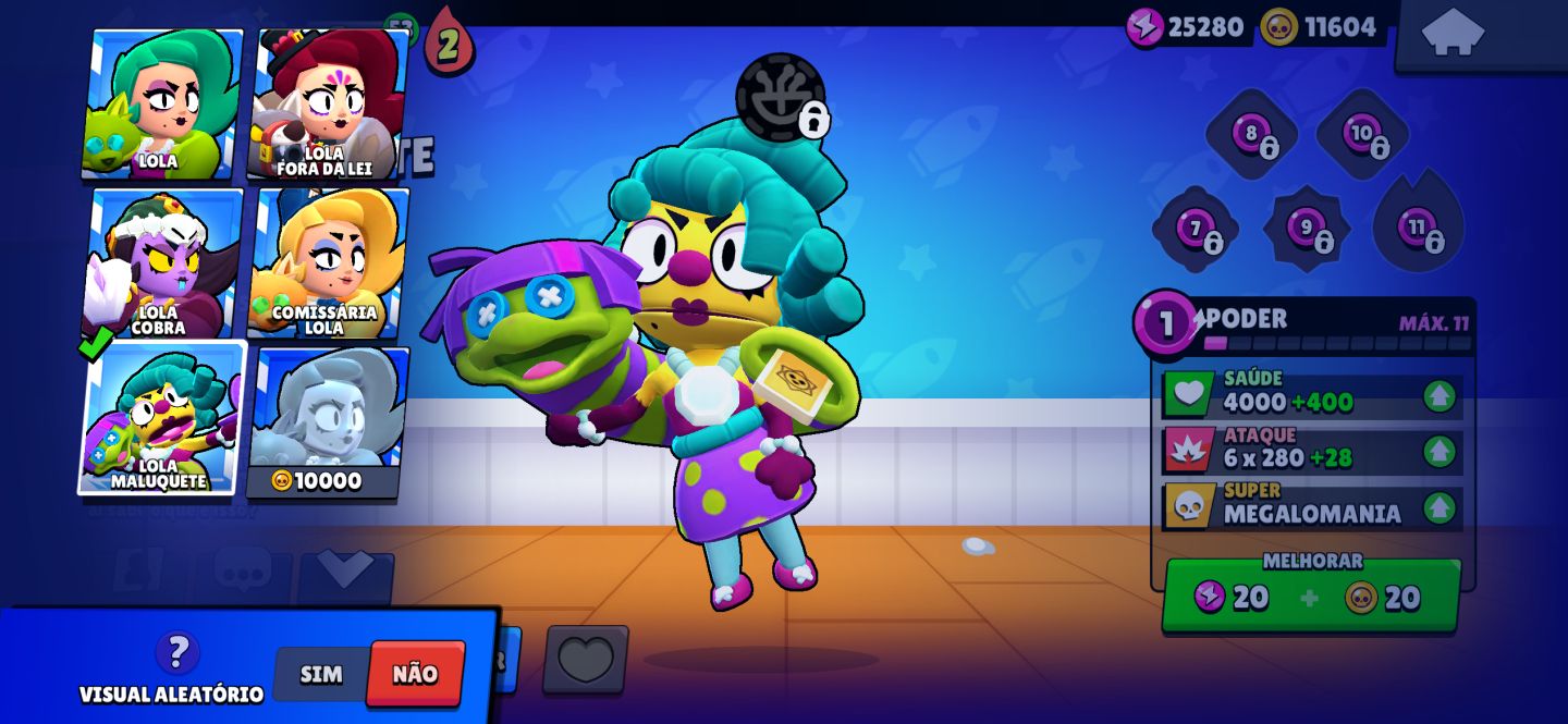 Conta Brawl Stars 65k+ | conta: 2021 | prestígio: 44 | skin: 434 | Hipercarga:85