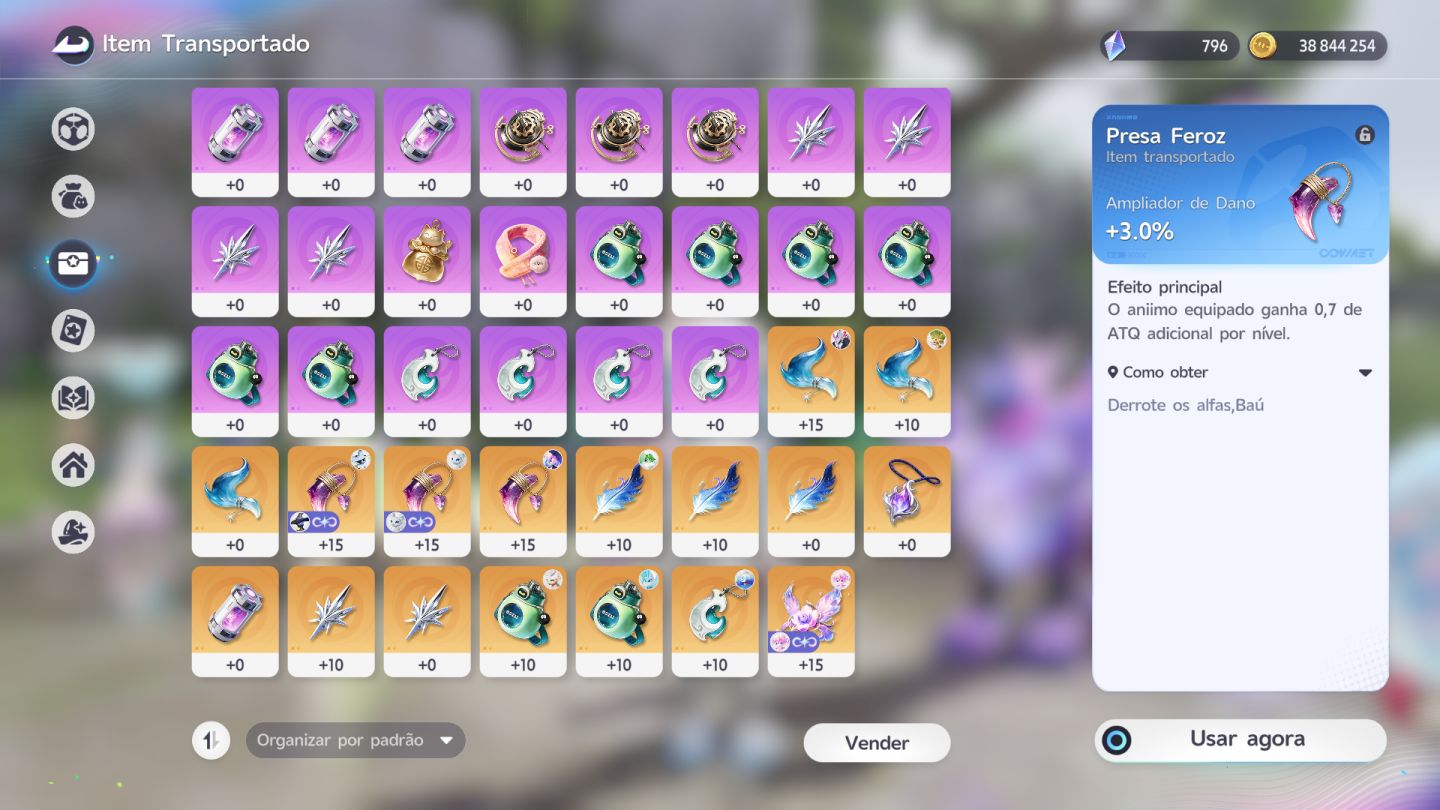 Conta Aniimo lvl 59 11 prismanas únicos cintilantes, mt recurso, guardado
