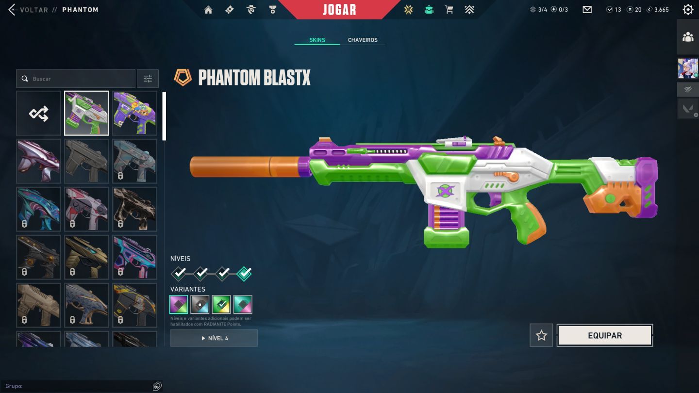 CONTA VALORANT KATANA ONI VANDAL GAIA