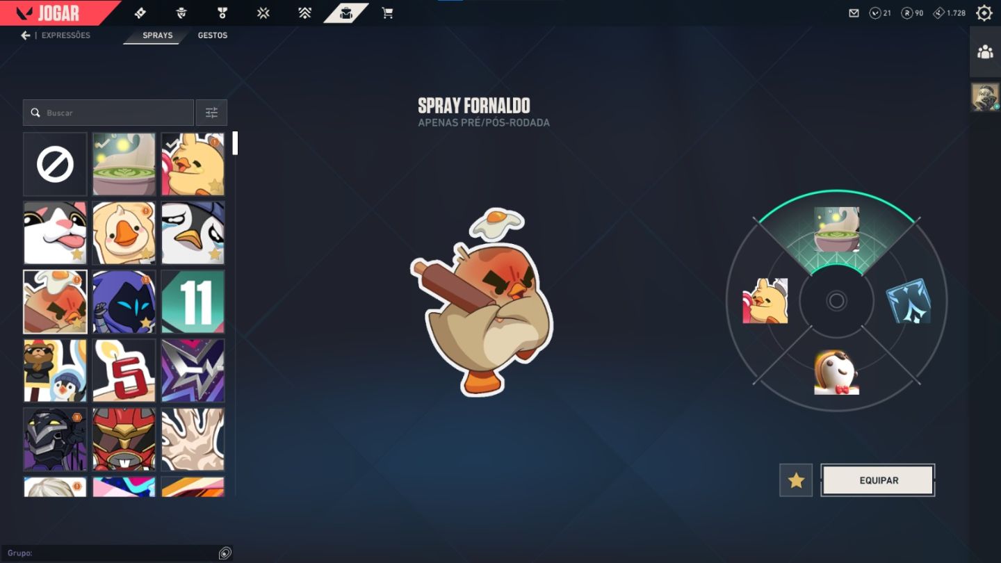 4-5k em skins, dona única e total acesso, podemos negociar valor