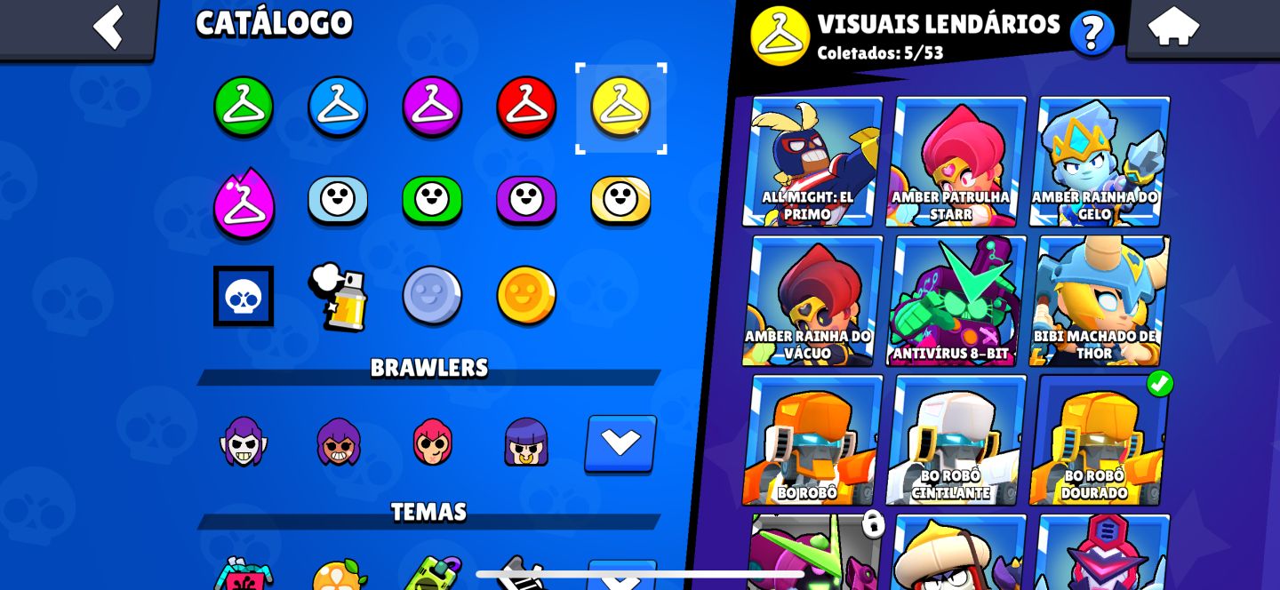 Conta Brawl Stars rara 7 anos