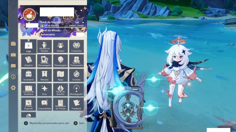 Conta Genshin Impact AR 60, com mais de +40 5 estrelas & 32 armas 5 estrelas.