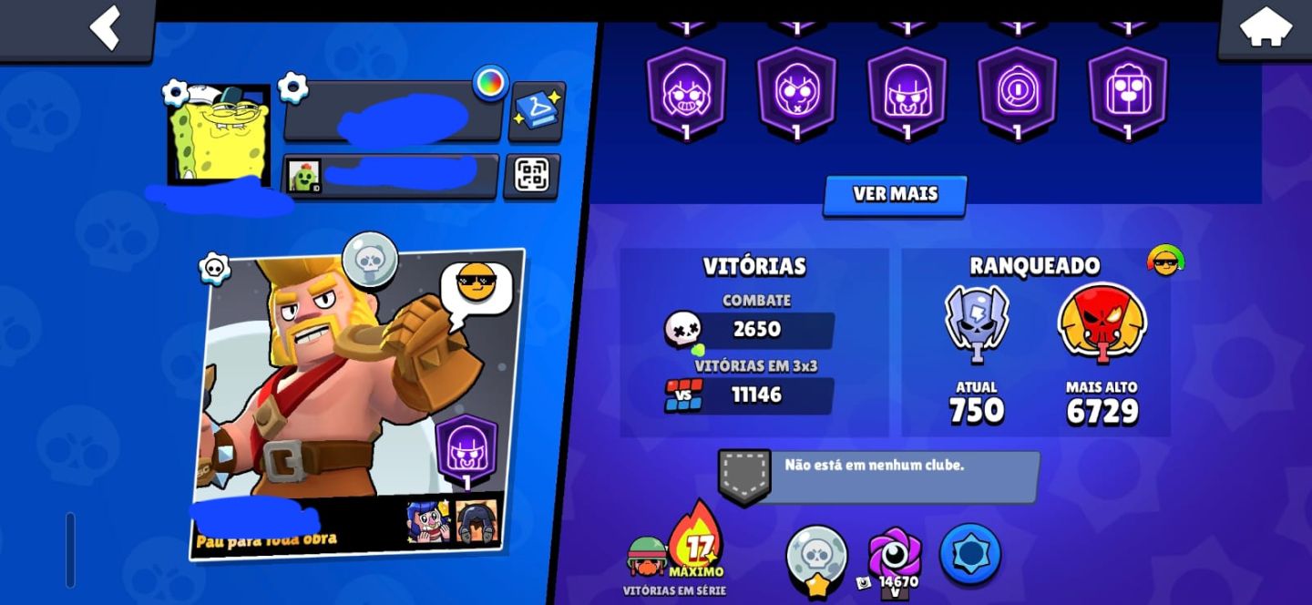 Conta Veterana com segundo e quarto passe, com muitas skins raras e pins raros.
