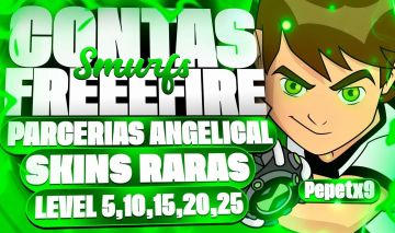 CONTAS FREE FIRE | LEVEL 20+ ,SKINS, DIMAS, UMP ATRIBUTADA ,ANGELICAL | NARUTO