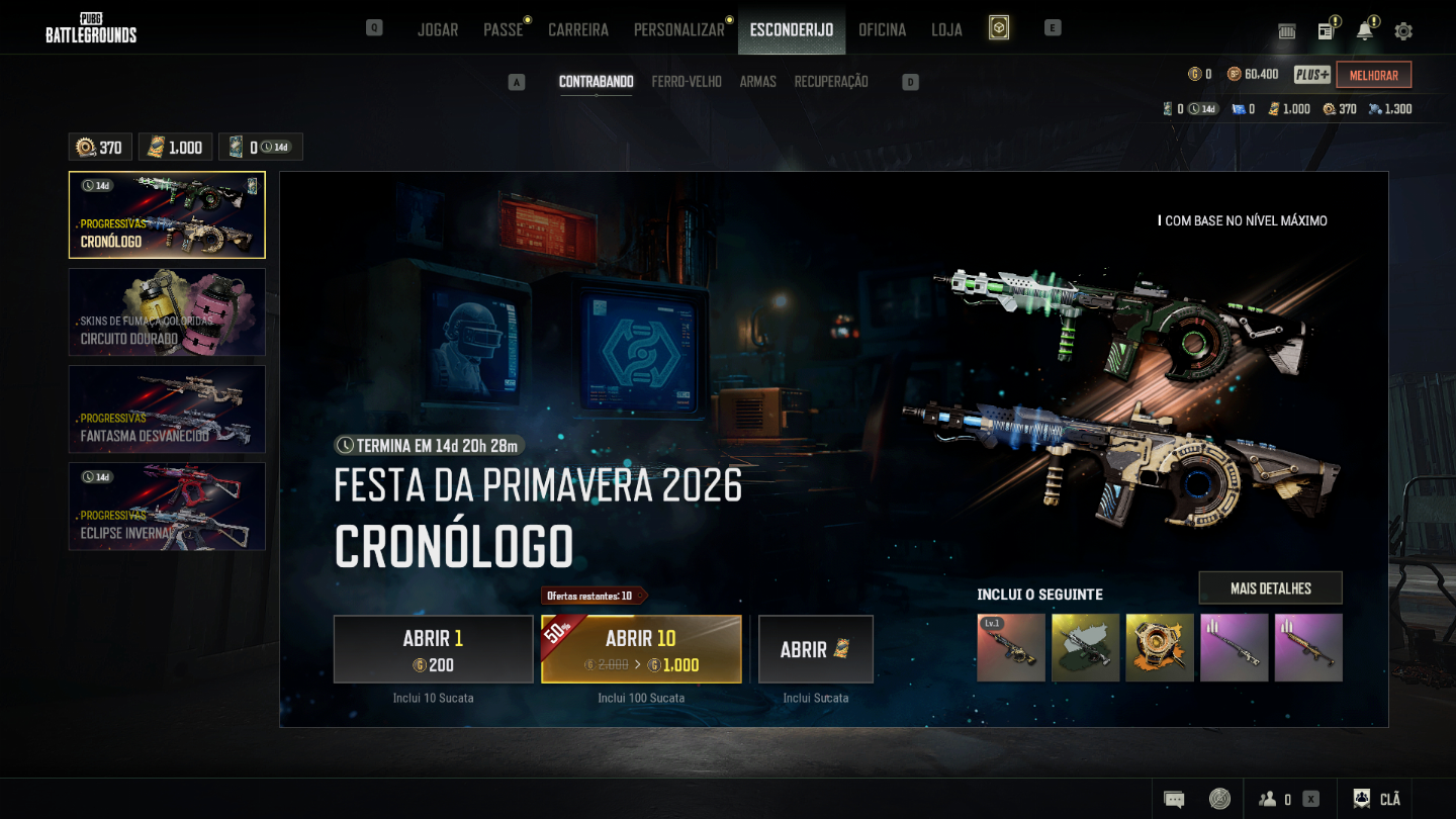 CONTAS PUBG CONTRABANDOS + CAIXA + SKINS MELHOR PREÇO DE MERCADO