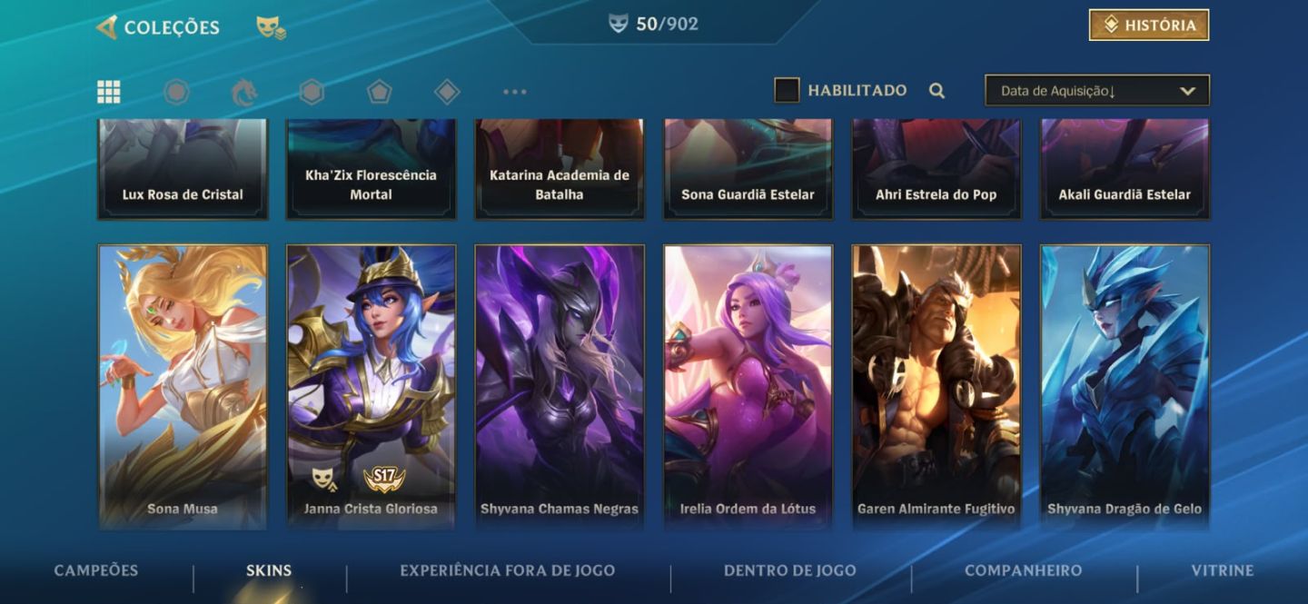 Conta WILD RIFT - Main/Mono Katarina + 50 Skins (metade fadinha e masc)