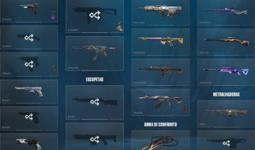 Conta valorant com4 vandal, 2 phantom, 1 faca, 2 guardian, 1 buldogg, 1 op, etc.