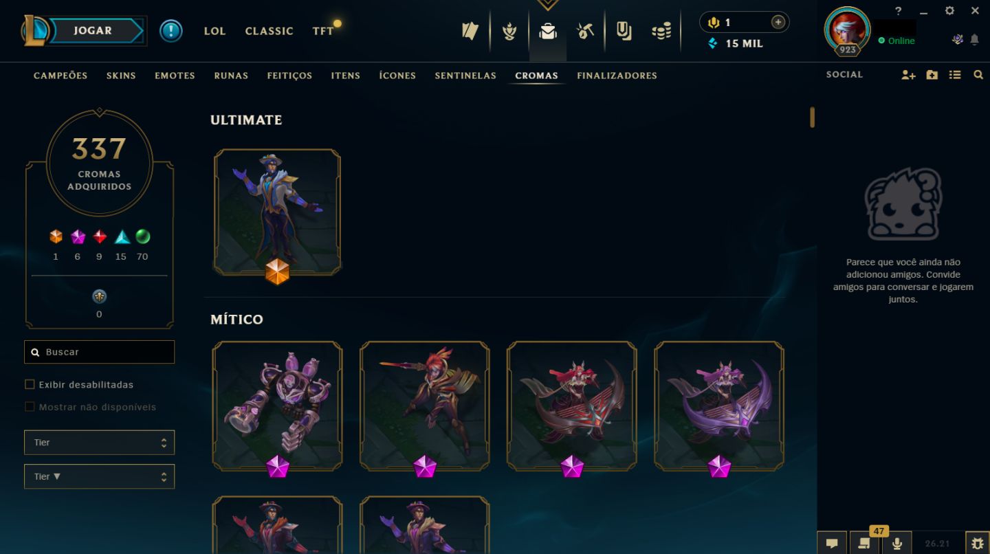 CONTA LEAGUE OF LEGENDS (MONO RIVEN / HIGH ELO / SKINS RARAS)